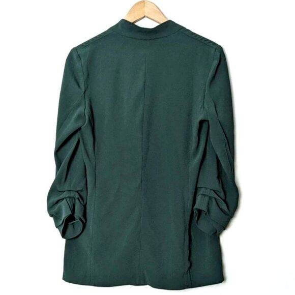 NWT Babaton Aritzia Macauley Power Hip Blazer 00 Scarab Minimal Jacket Longline - Picture 4 of 8